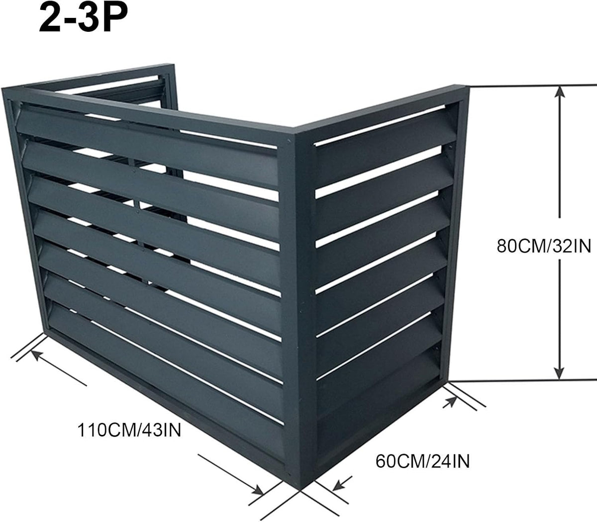 GENERIC Housse De Protection Pour Climatiseur Extérieur – Housse De Protection Pour Unité De Climatisation Résistante Aux Intempéries – Clôture Décorative Pour Unités De Climatisation – Ajustement Universel.