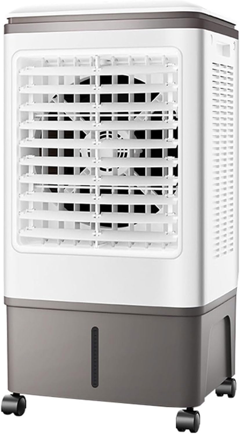 GENERIC Refroidisseur D'air Par évaporation Avec Ventilateur, Réservoir D'eau De 30 L, 3 Vitesses, Oscillation à 120°, 2 Blocs De Glace, Climatiseur Portable Pour Garage, Terrasse, Jardin Ou Usine.
