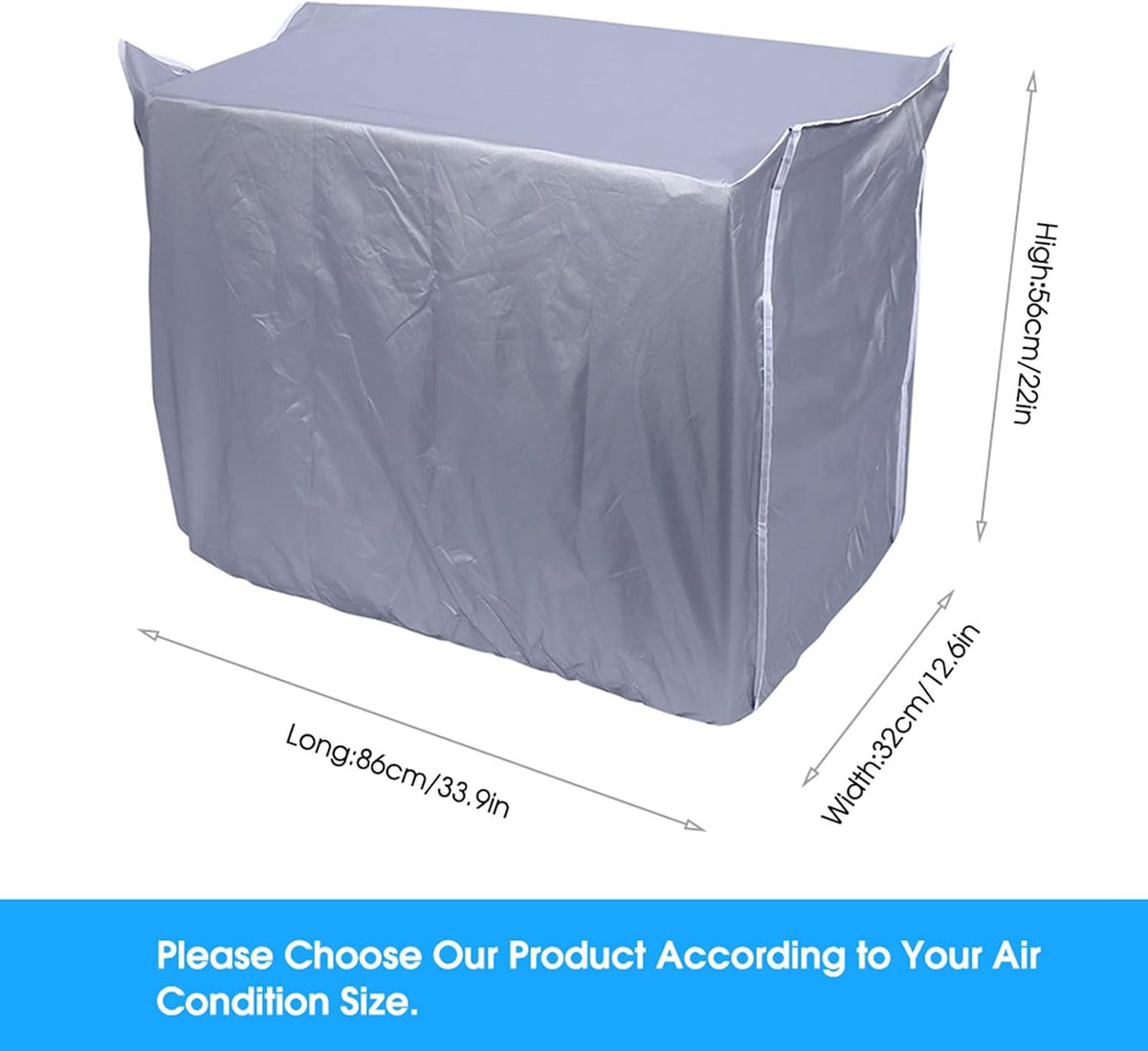  Housse Climatiseur Exterieur Couvercle Anti-poussière Pour Climatiseur Extérieure Extérieur Housse Climatisation Imperméable Couverture Extérieure De Climatiseur Pratique Pour