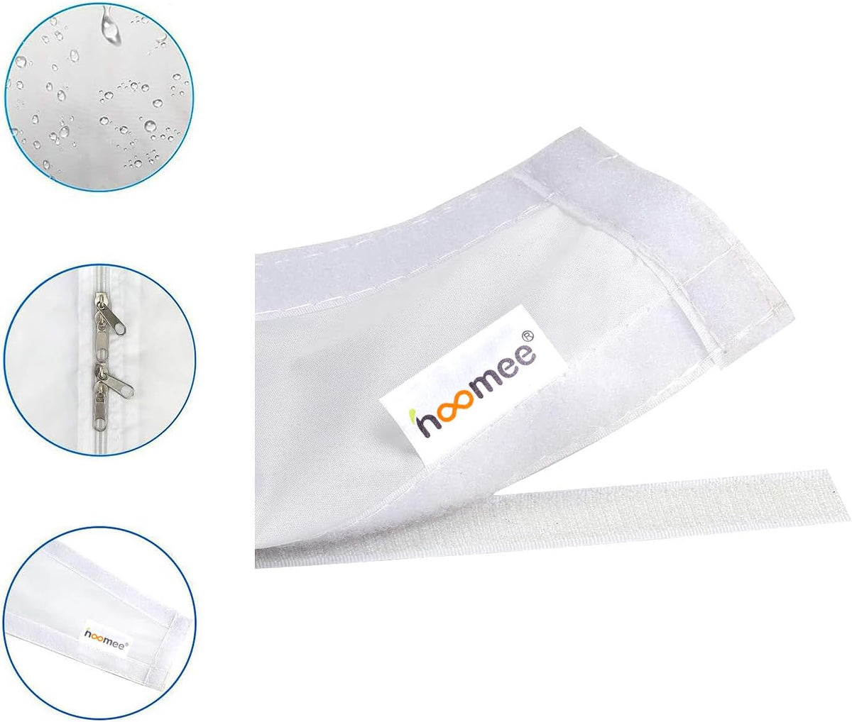  HOOMEE 400CM Tissu De Calfeutrage Pour Fenêtres Pour Climatiseur Mobile Et Sèche-Linge - Fonctionne Avec Toutes Les Unités De Climatisation Mobiles, Installation Facile