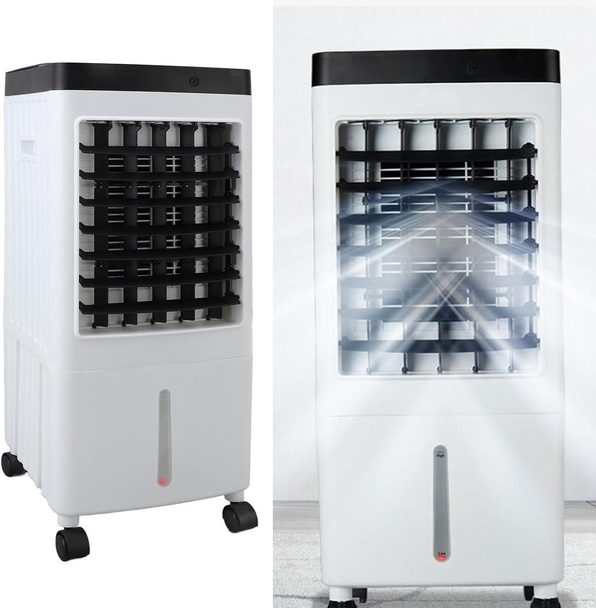  Generic Ventilateur Refroidisseur Par évaporation, Climatiseurs Portables Avec 3 Vitesses De Vent Et Télécommande Pour La Maison (1)