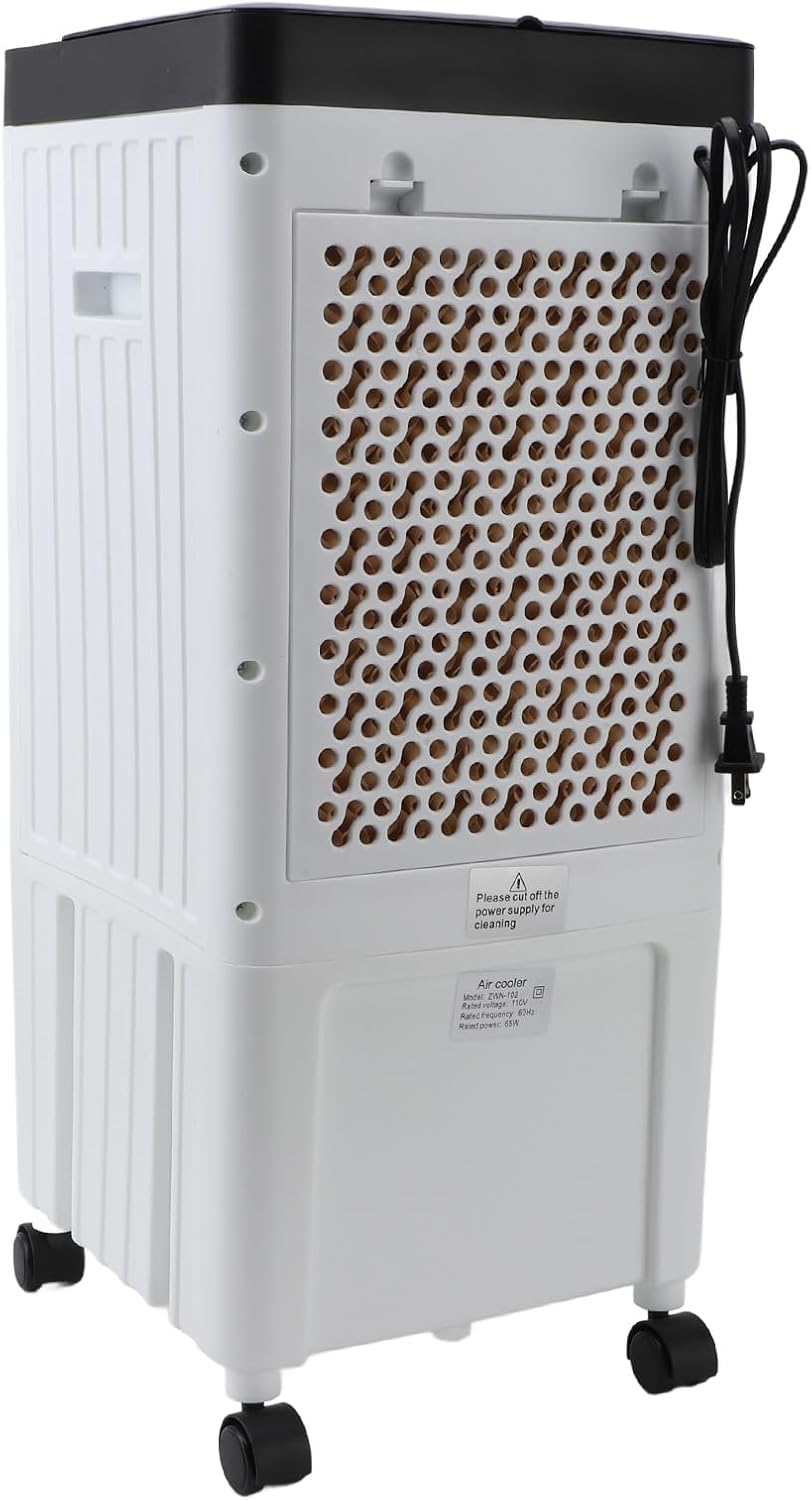  Generic Ventilateur Refroidisseur Par évaporation, Climatiseurs Portables Avec 3 Vitesses De Vent Et Télécommande Pour La Maison (1)