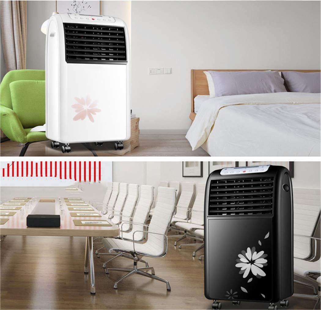  Climatiseur Air Portable Cooler Climatisation Mobile Silencieux Ventilateur Refroidisseur D'air Avec Humidificateur (Noir)