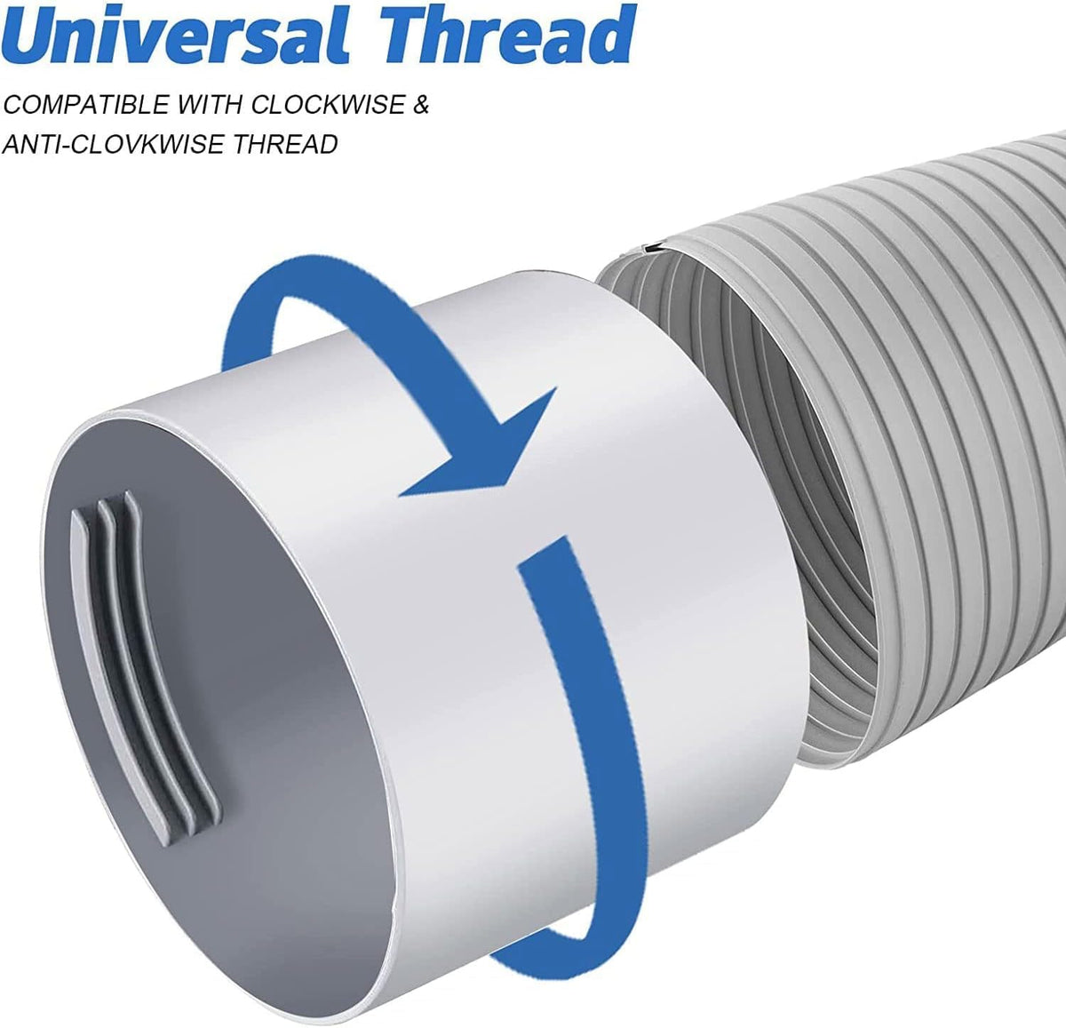  Adaptateur De Tuyau D'échappement Climatiseur Ø130mm,Climatiseur Adaptateur De Tuyau De Fenêtre,Pour Climatisation,Déshumidificateur,Sèche Linge