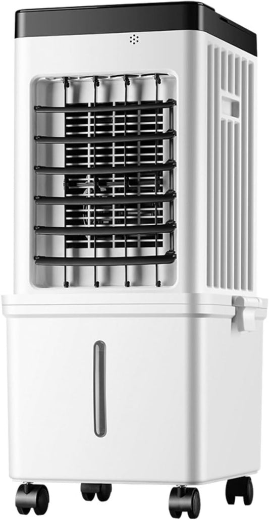 GENERIC Refroidisseur D'air Portable à évaporation Avec Oscillation à 90°, 4 Blocs De Glace, Télécommande, 3 Modes, 3 Vitesses Et Minuterie De 7,5 H Pour La Maison Et Le Bureau
