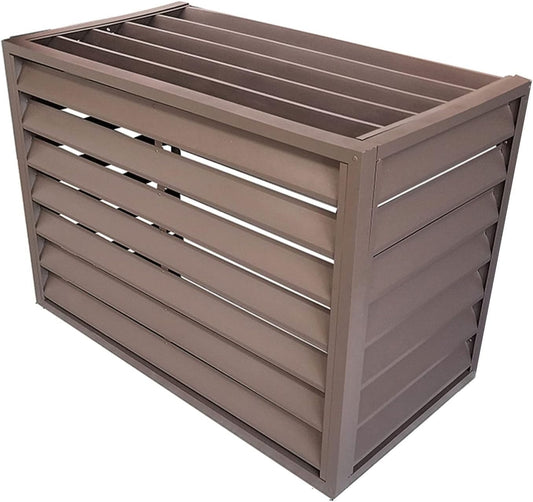  Housse De Protection En Aluminium Pour Mini Climatiseur Split - Protection Extérieure Résistante Aux Intempéries Pour Pompe à Chaleur - Design Durable Et élégant