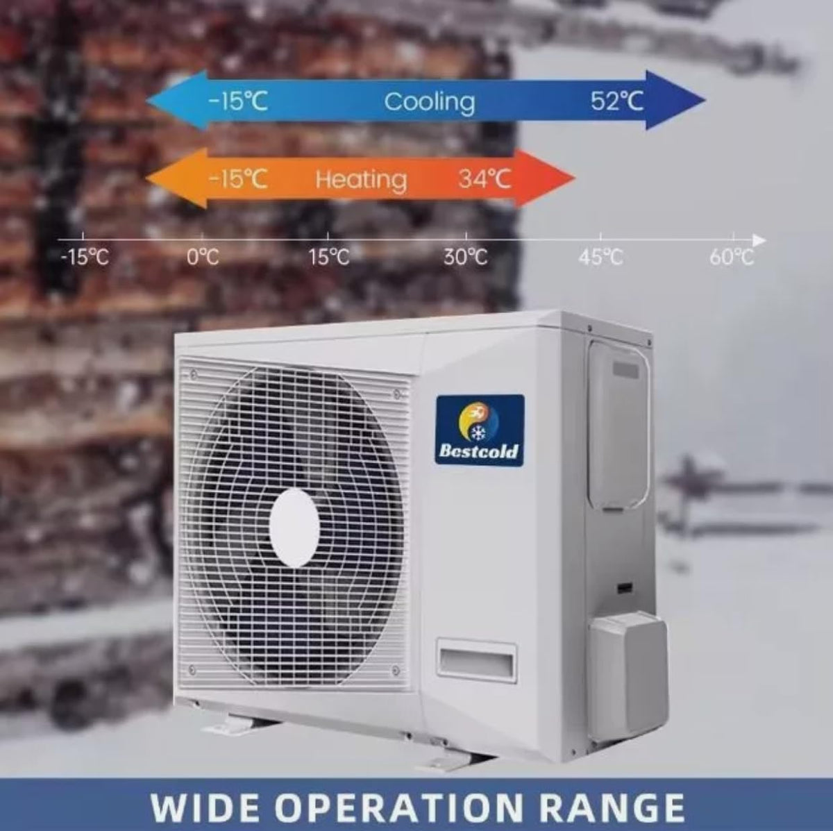 GENERIC Onduleur Solaire 36000BTU Multi 9K + 12K + 18K Zones Split Climatiseur Et Chauffage