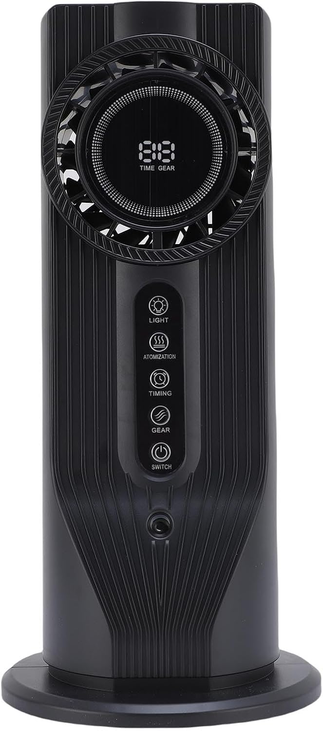  LiebeWH Humidificateur Refroidisseur D'air Portable, Ventilateur De Refroidissement De Bureau 3 En 1 Avec 6 Vitesses, Alimenté Par USB Pour Le Bureau Et Le Dortoir