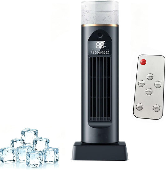 GENERIC Ventilateur De Climatisation – Ventilateurs De Refroidissement Qui Soufflent De L'air Froid | Humidificateur à évaporation Silencieux, 6 Vitesses Oscillantes Sans Pales Avec Télécommande Et Réservoir