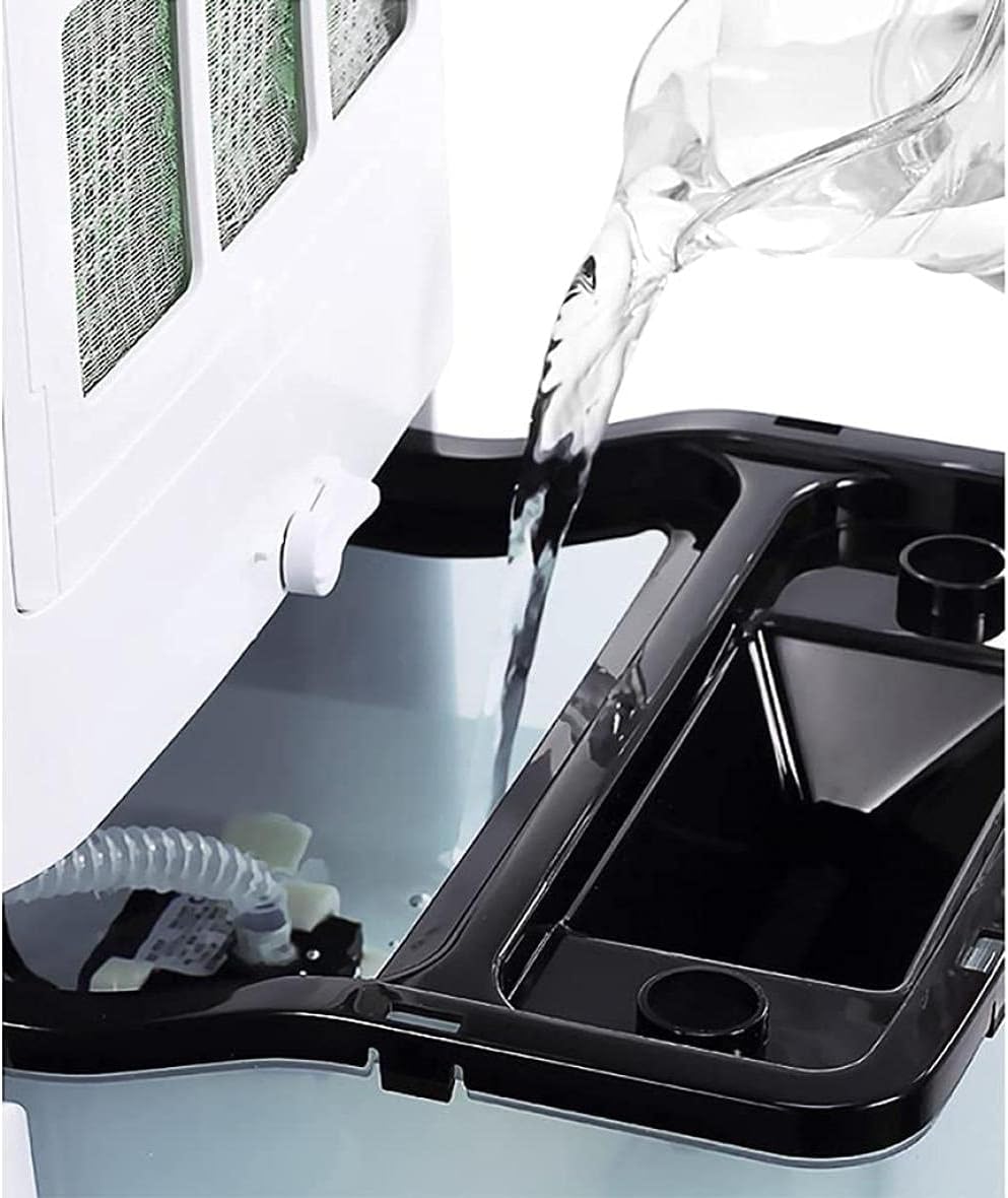  Ventilateur Climatiseur évaporatif Avec Réservoir D'eau De 7 L, Rafraîchisseur D'air Portable Et Humidificateur Avec Télécommande, Idéal Pour La Maison, La Chambre, La Résidence ét