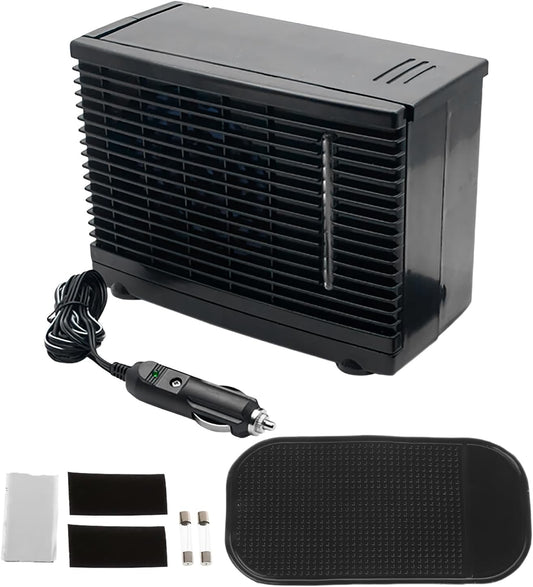 Genérico Climatiseurs Portables Pour Voiture | Refroidisseur D'air Portable Pour Voiture - Appareil De Refroidissement Par évaporation D'eau 12 V Pour Camion RV Road Trip Garage Au Sous-sol Du Sous-sol