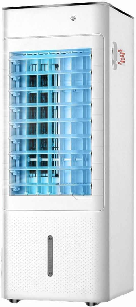 GENERIC Climatiseur Portable 4 En 1 Avec Réservoir 7L, Refroidisseur évaporatif Et Appareil De Chauffage Pour Les Chambres.Fonctionnalités Télécommande, Ventilateur Oscillant, Mode Veille Silencieux Et Concep