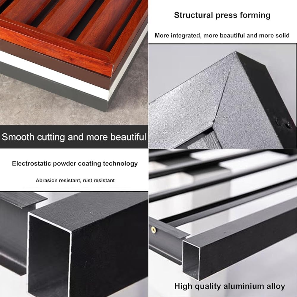 GENERIC Housse De Protection Pour Climatiseur D'extérieur En Aluminium Pour Réduction Du Bruit Et Protection Contre Les Intempéries Pour Pompe à Chaleur Et Support De Plantes – Protection Toutes Saisons