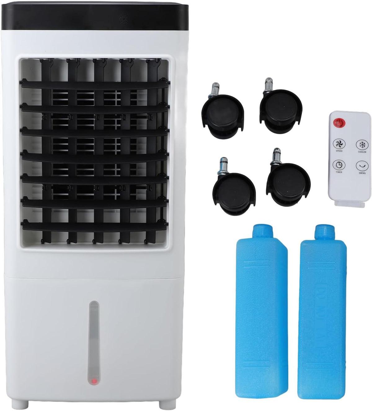  Generic Ventilateur Refroidisseur Par évaporation, Climatiseurs Portables Avec 3 Vitesses De Vent Et Télécommande Pour La Maison (1)