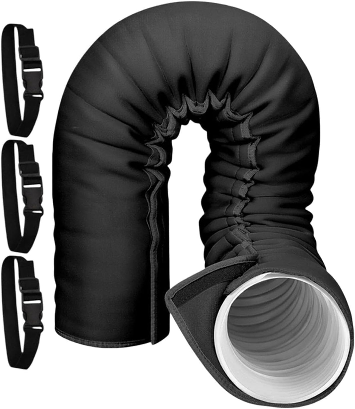  Manchon D'isolation Pour Tuyau AC Portable, De 5 à 5,9" De Diamètre | Couverture Isolée Portative D'isolation De Tuyau à Ca Portative Avec 3 Isolation Réglable De Ligne De Climatiseur