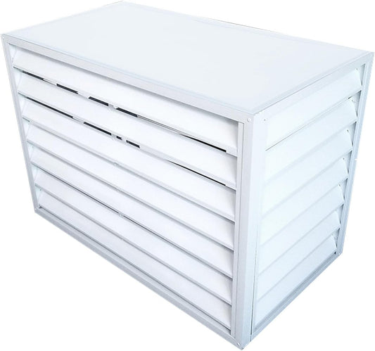  Housse De Protection Pour Climatiseur, Mini Unité Divisée En Extérieur, Housse Antivol En Aluminium Robuste, Résistante Aux UV, Aux Intempéries, économie D'énergie, S'adapte à La Plupart Des Modèles