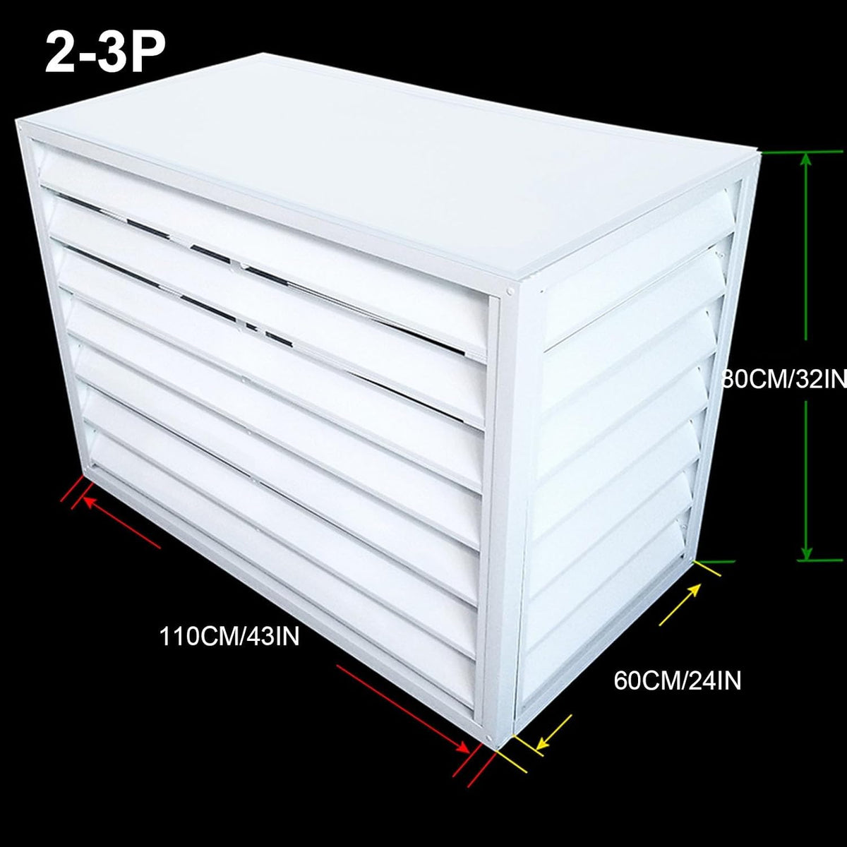 GENERIC Housse De Protection Imperméable Et Anti-poussière Pour Climatiseur Extérieur - Réduction Du Bruit - Résistante Aux Intempéries - Idéale Pour Une Utilisation En Extérieur