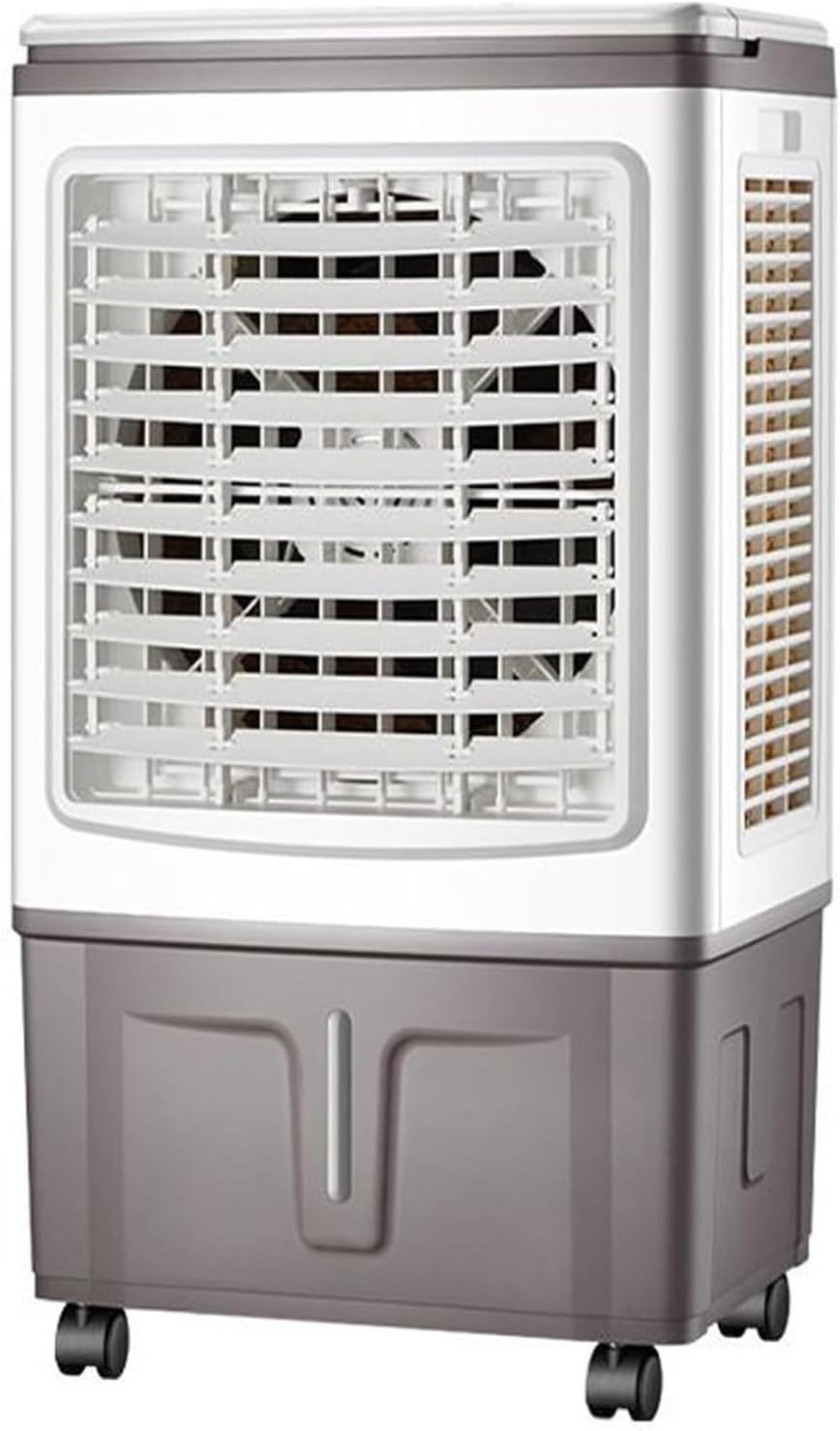 GENERIC Refroidisseur D'air Par évaporation Avec Ventilateur, Réservoir D'eau De 30 L, 3 Vitesses, Oscillation à 120°, 2 Blocs De Glace, Climatiseur Portable Pour Garage, Terrasse, Jardin Ou Usine.