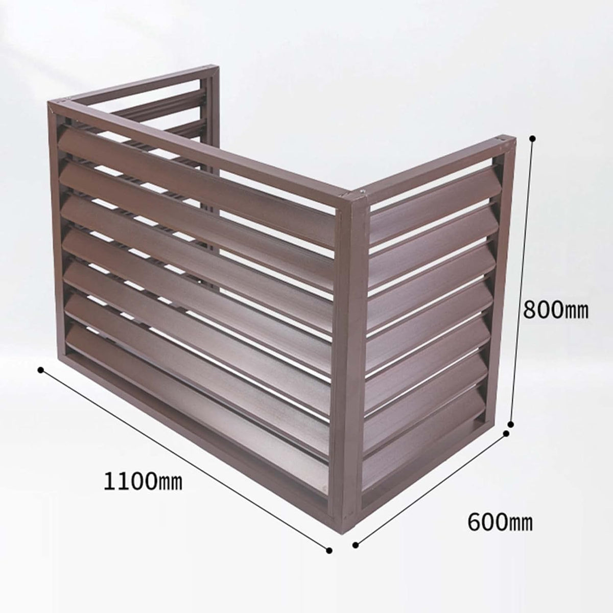  Housse De Climatiseur En Aluminium Toutes Saisons - Décoration Extérieure Pour Climatiseurs Et Poubelles - Protection Autonome Pour équipements Extérieurs