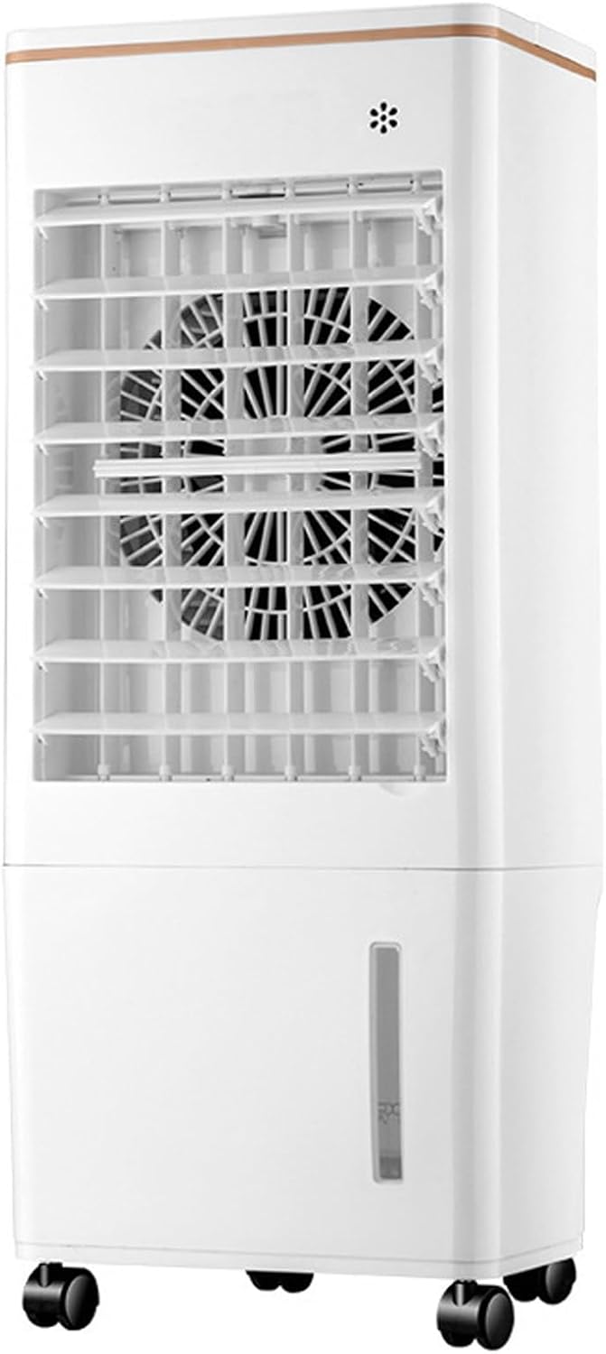 GENERIC Ventilateur De Refroidissement Avec Purification De L'air, Oscillation à 3 Vitesses, Grand Angle, Double Réservoir D'eau Et Roues – Ventilateur De Sol Parfait Pour La Maison Et La Chambre à Coucher
