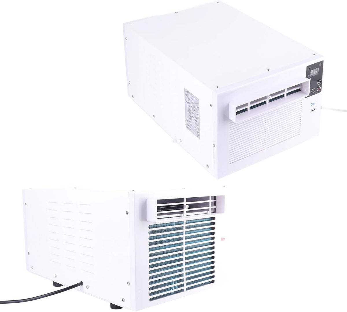  Refroidisseur D'air Portable, 280 W, 16-30 ℃, Mode Veille, Climatiseur Compact, Chargement USB, Télécommande, Faible Consommation Pour Dortoir Scolaire (Prise UE 220V)