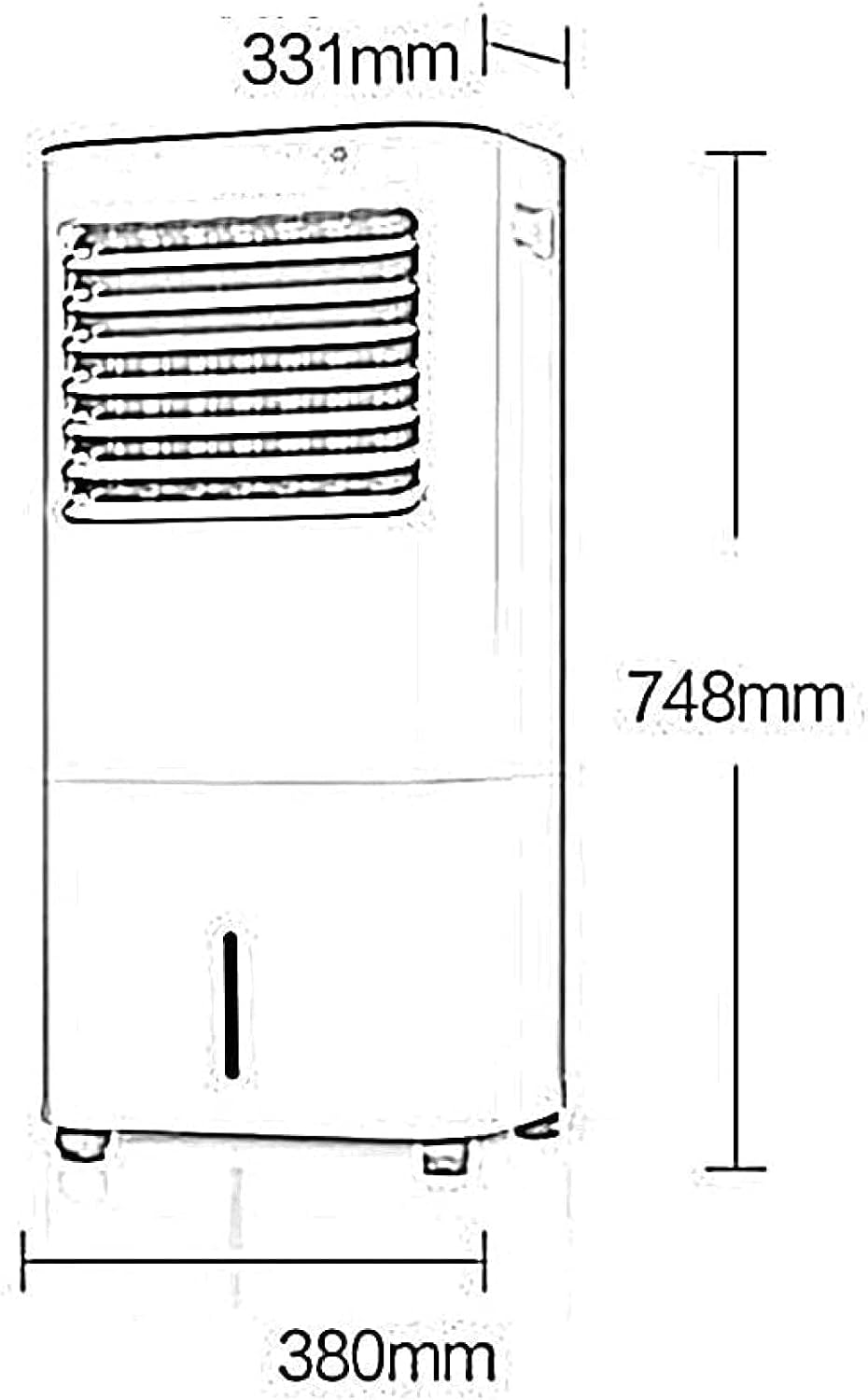  Climatiseur Portable Refroidisseur Climatiseur Mobile Sans Tuyau Refroidisseur D'air Humidification à Un Bouton Filtration Double Couche Grand Réservoir D'eau 10 L Fonctionnement Pratique à La Maison