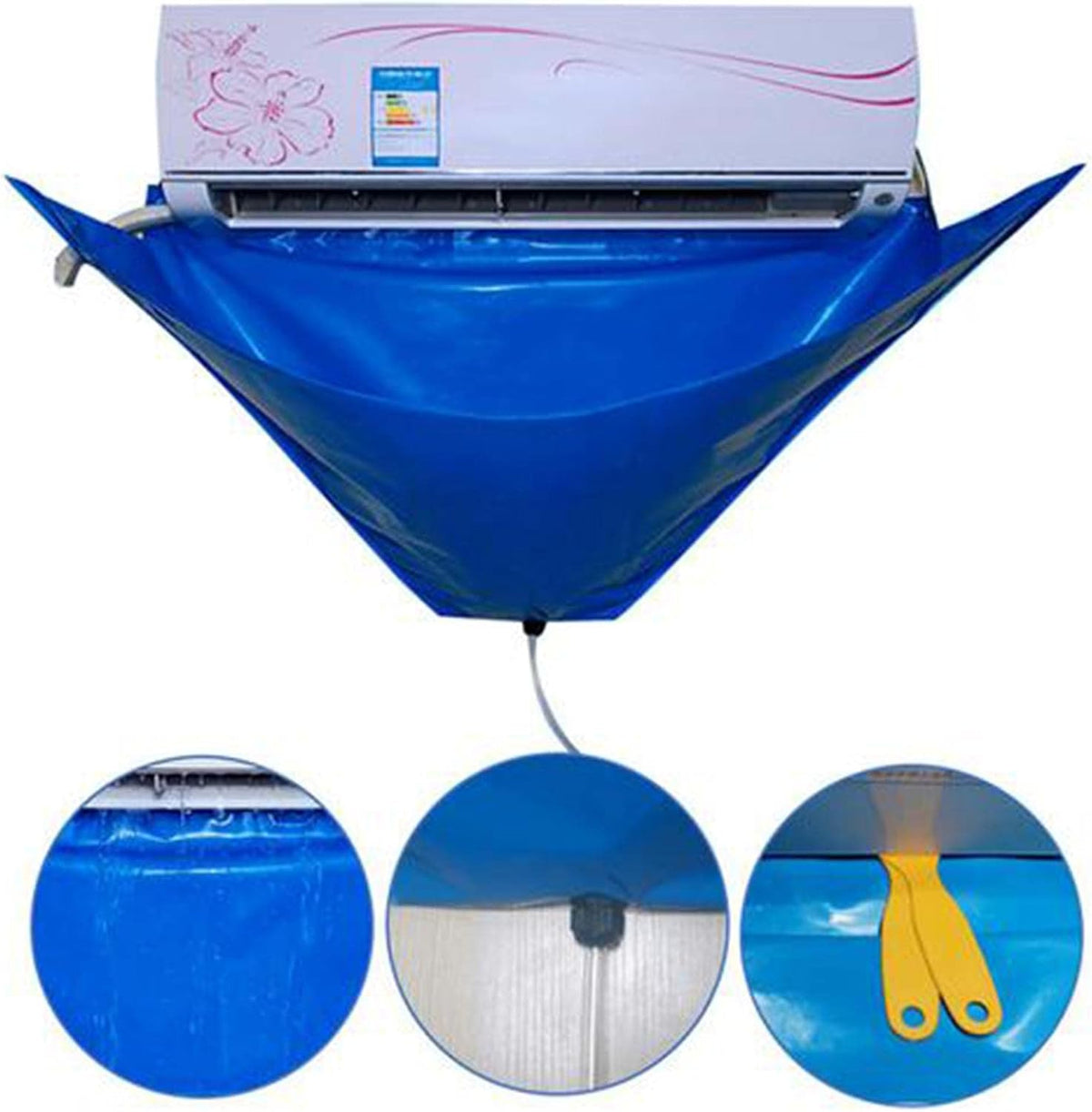  Kit De Nettoyant Climatisation Maison, 16 Nettoyeur Climatisation, Kit Nettoyage Climatisation Split, Kit Nettoyage Clim Pour Climatiseur Mural, Sac De Service De Nettoyage De Climatisation Étanche
