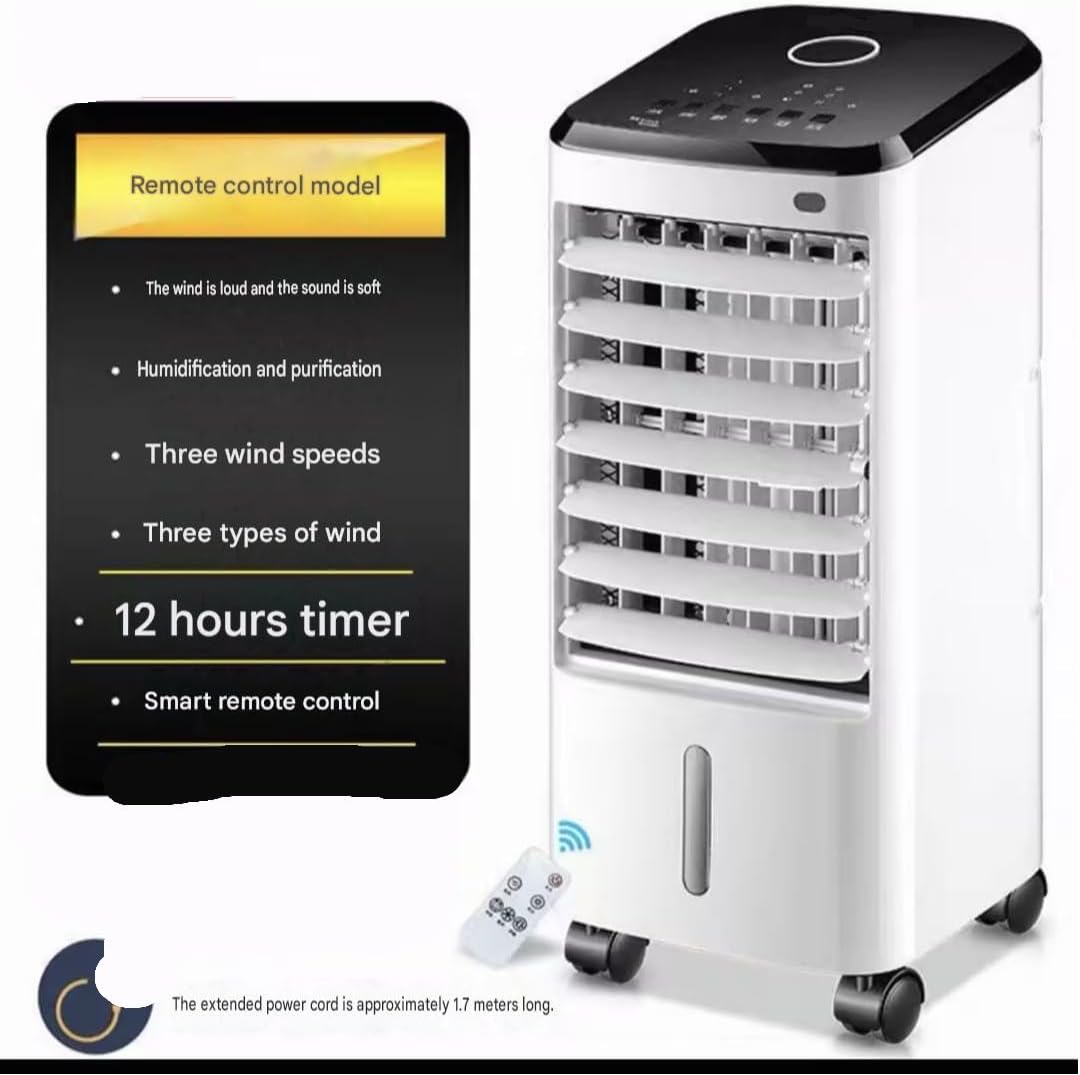 GENERIC Humidificateur De Refroidisseur D'air Climatiseur Purificateur Et Ironisateur 6L Evaporatif Innovant 5-en-1 Appareil