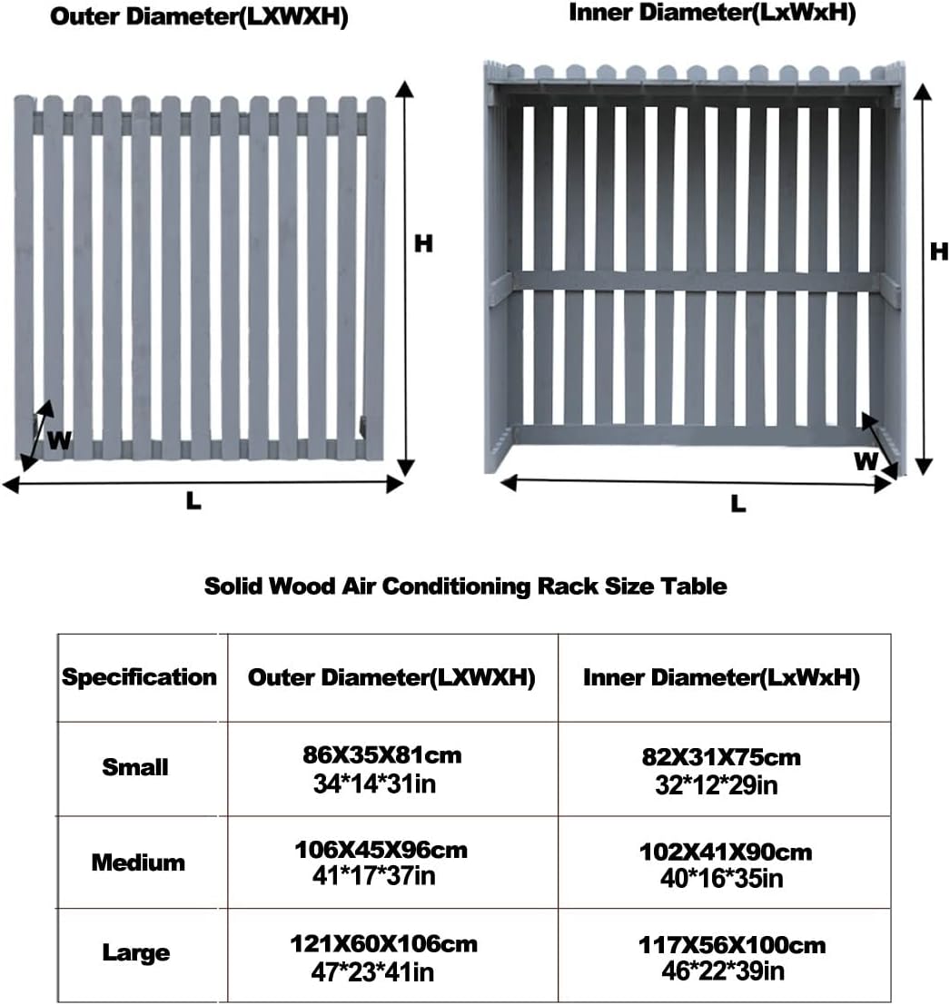  Brise-Vue Extérieur Pour Climatiseur, Grille De Protection Pour Climatiseurs Et Pompes à Chaleur, étagère De Jardin, Rangement De Plantes, Protection Environnementale, 9 Couleurs