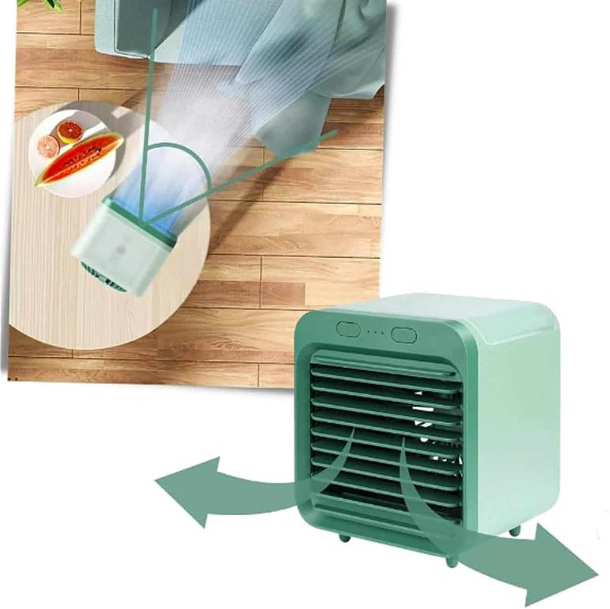  Climatiseur Portable 3 En 1 Avec 3 Vitesses De Vent, Idéal Pour La Maison, Le Bureau, La Chambre, Le Refroidisseur D'air Adapté Aux Animaux Domestiques Pour Enfants