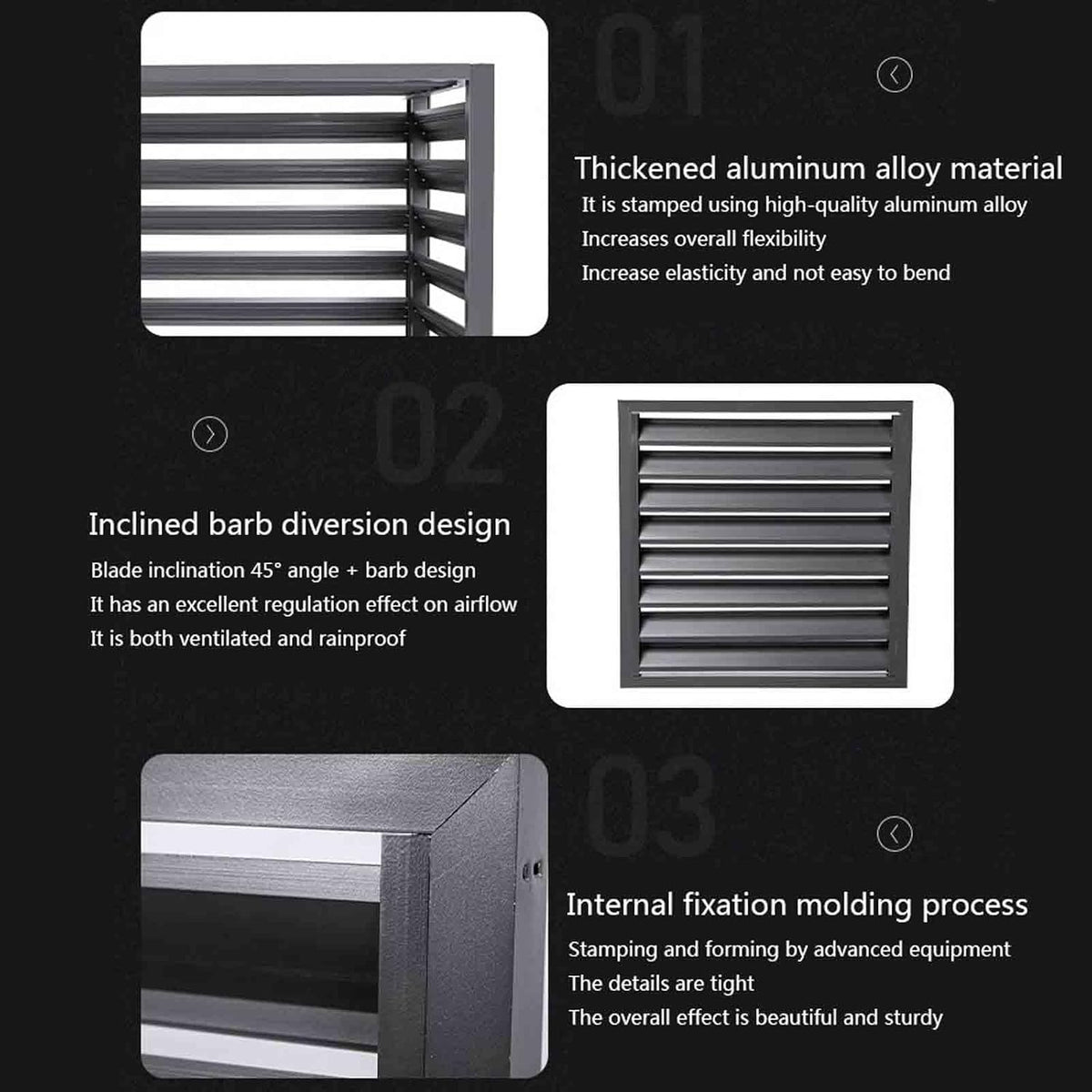 GENERIC Housse De Protection Pour Climatiseur Extérieur – Housse De Pompe à Chaleur En Aluminium Résistante Aux Intempéries – Barrière Décorative D'intimité – Réduction Du Bruit – Protection Extérieure