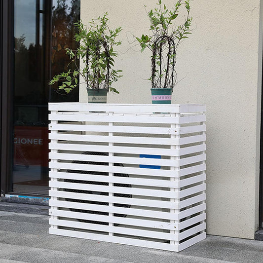 GENERIC Housse De Protection Pour Climatiseur D'extérieur En Bois – Capuche à Persiennes Et Support En Bois Massif Multifonction Pour Fleurs Taille A-105 X 45 X 95 Cm Protection Contre Les Intempéries