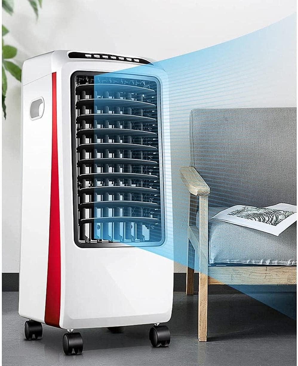  Ventilateur Climatiseur évaporatif Avec Réservoir D'eau De 7 L, Rafraîchisseur D'air Portable Et Humidificateur Avec Télécommande, Idéal Pour La Maison, La Chambre, La Résidence ét