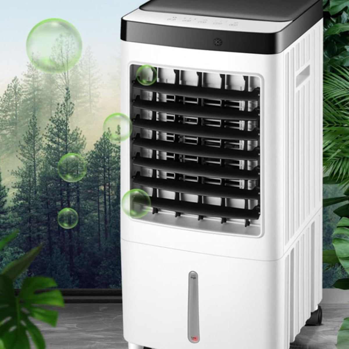  Generic Ventilateur Refroidisseur Par évaporation, Climatiseurs Portables Avec 3 Vitesses De Vent Et Télécommande Pour La Maison (1)