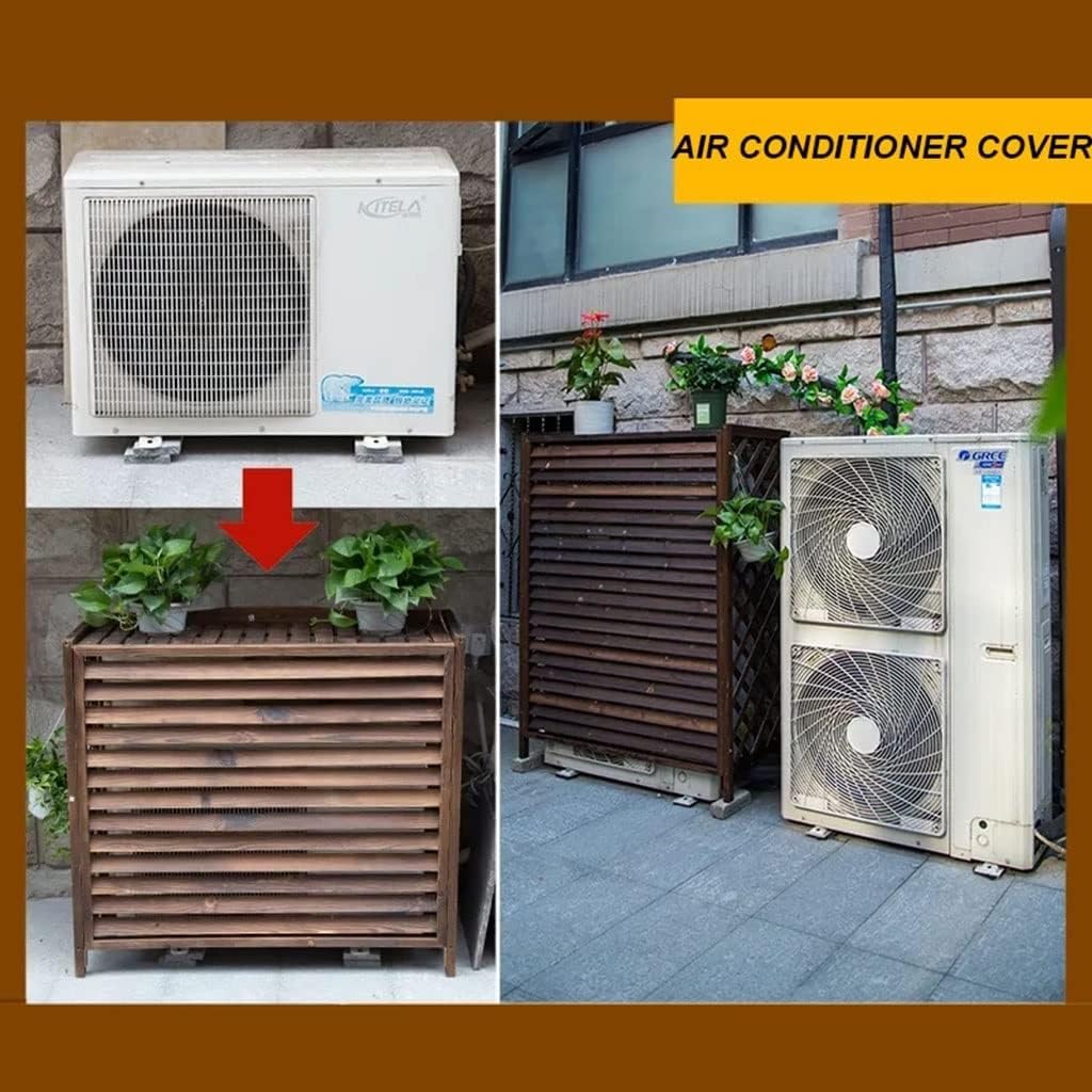 Pare-vue Extérieur Pour Climatiseur - Couvercle De Fenêtre Pour Unité De Climatisation - Cache-pot Caché - Améliore L'esthétique Et La Protection