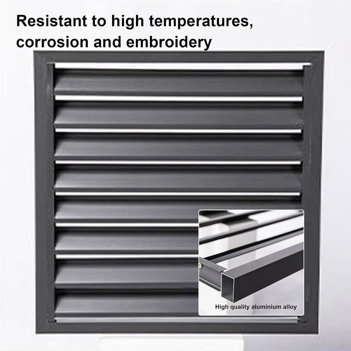 GENERIC Housse De Climatiseur – Protection Décorative En Aluminium Pour Pompe à Chaleur Extérieure – Protection élégante Pour La Maison Et L'extérieur – Housse De Clôture Résistante Aux Intempéries