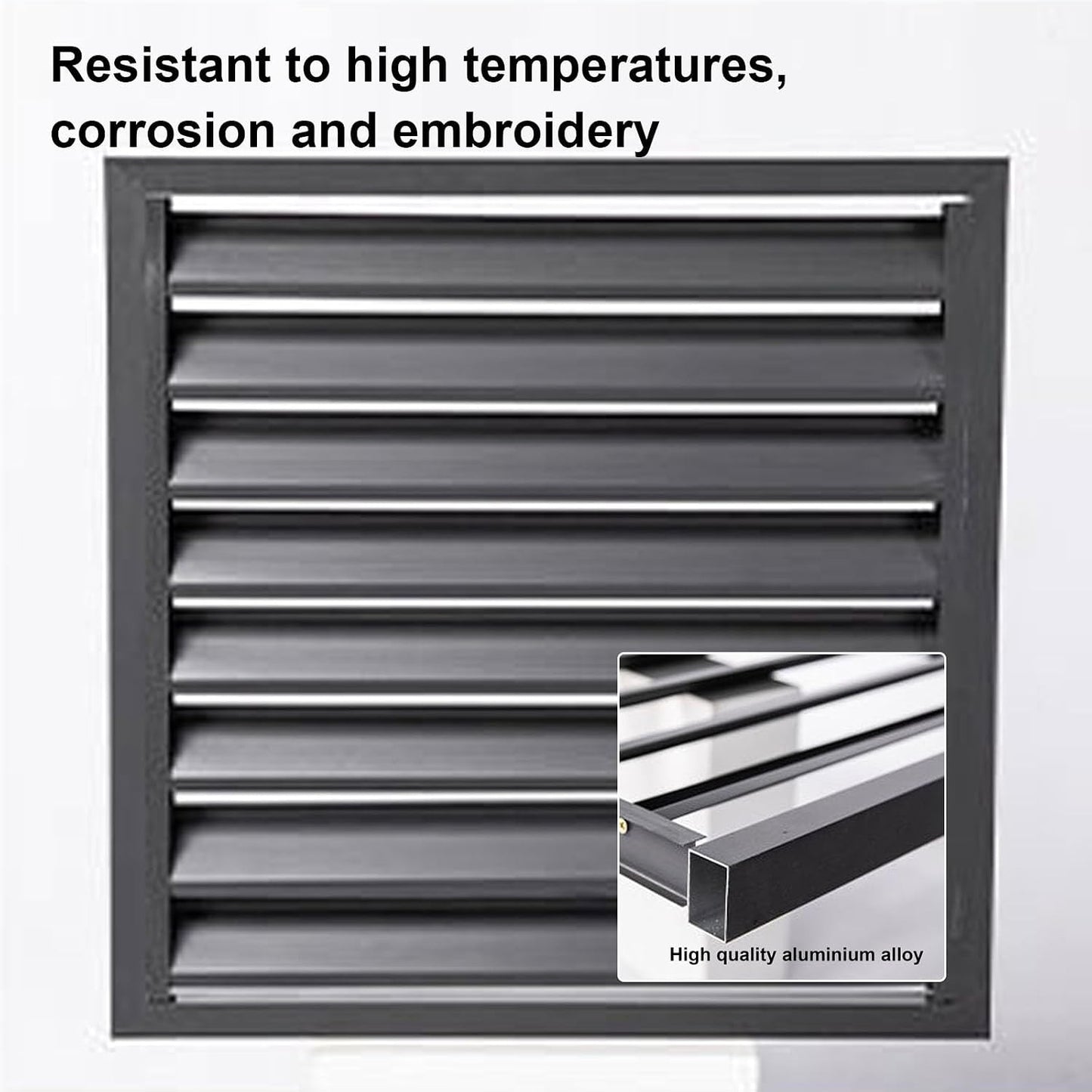 GENERIC Housse Décorative Pour Climatiseur Extérieur En Aluminium Pour Pompe à Chaleur - Protection Contre Les Intempéries Pour Systèmes CVC Domestiques.