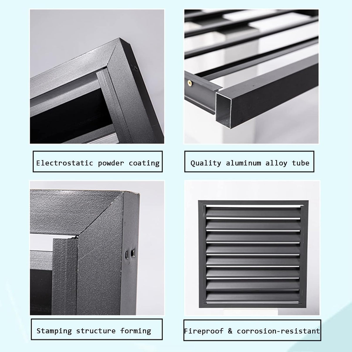 GENERIC Écran De Clôture Pour Climatiseur Extérieur - Volets En Alliage D'aluminium Et Support De Fleurs - Couvercle En Métal Anti-corrosion Pour Unité Extérieure - Support élégant Pour Plantes - Marron A