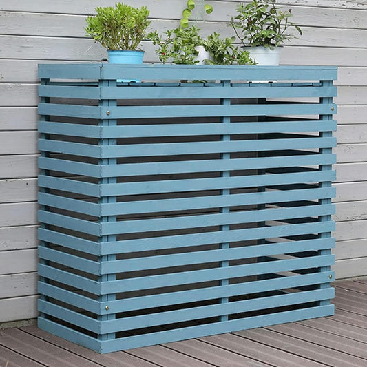  Housse De Protection Pour Climatiseur D'extérieur - Résistante Aux Intempéries - Pour Unité De Climatisation - Clôture En Bois - Idéale Pour Une Utilisation En Extérieur - Design élégant