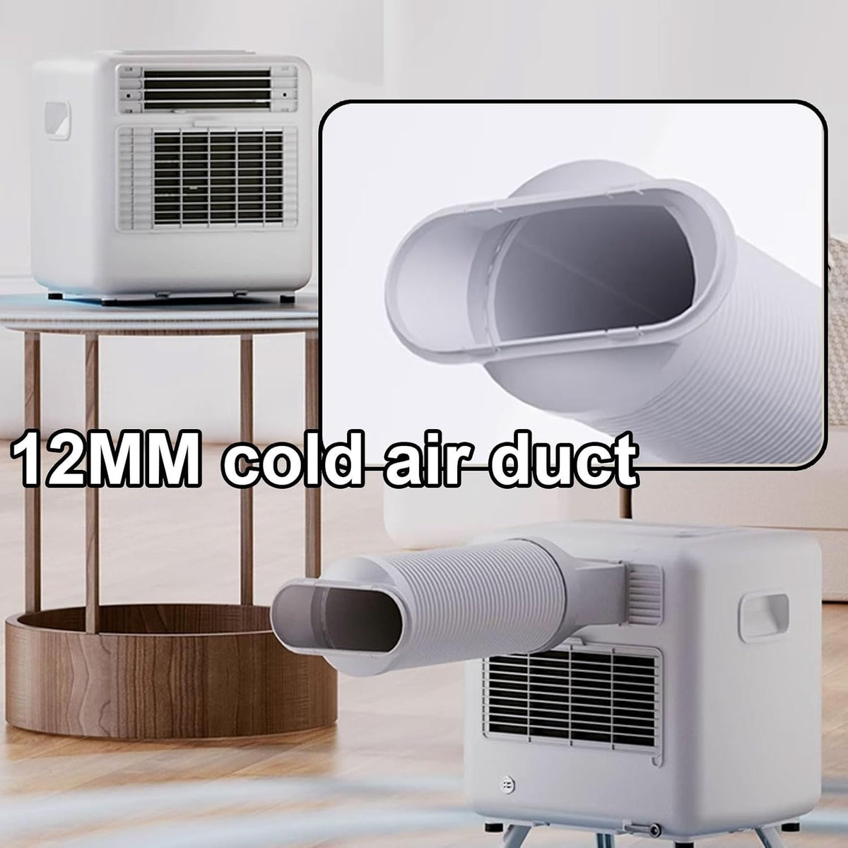  Portable AC 14000 BTU Écran Tactile Sans Fenêtre Besoin D'énergie Efficace Ventilateur D'air Froid Pour Bureau à Chambre à Coucher Compact Unité De Refroidissement Silencieuse