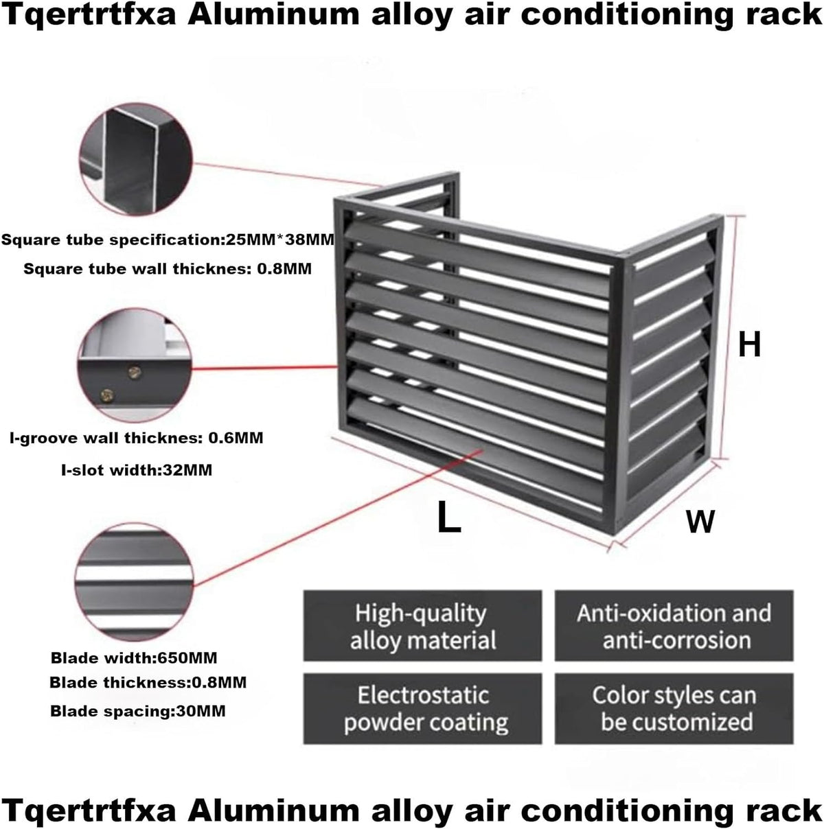 GENERIC Housse De Climatiseur D'extérieur Résistante Aux Intempéries - Protection Durable Pour Intérieur Et Extérieur - Idéale Pour Dissimuler Les Clôtures Et Protéger Contre Les Intempéries