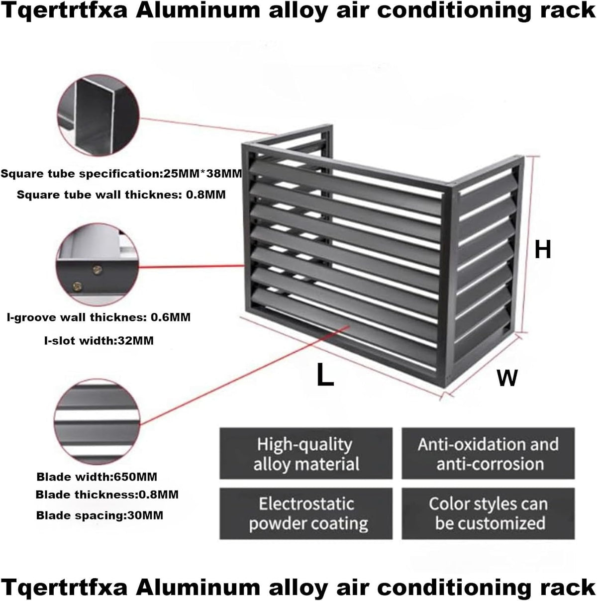 GENERIC Housse De Climatiseur D'extérieur – Protection En Aluminium Pour Pompe à Chaleur, Résistante Aux Intempéries, S'adapte à La Plupart Des Unités, Idéale Pour Une Utilisation Saisonnière, Facile à