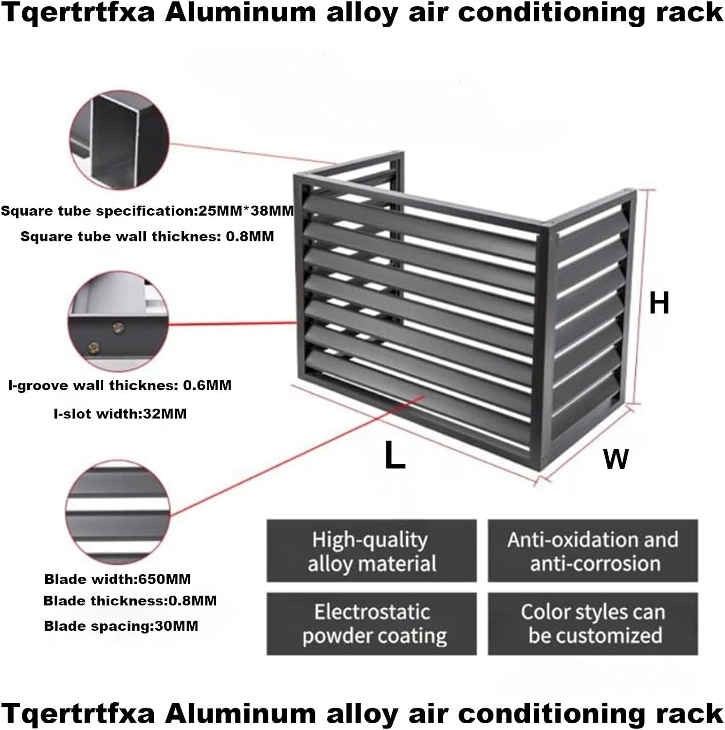  Housse De Pompe à Chaleur En Aluminium Pour Climatiseurs Extérieurs – Bouclier De Protection Résistant Aux Intempéries Pour L'installation De La Climatisation Et Léger, Idéal Pour Un Usage Domestique