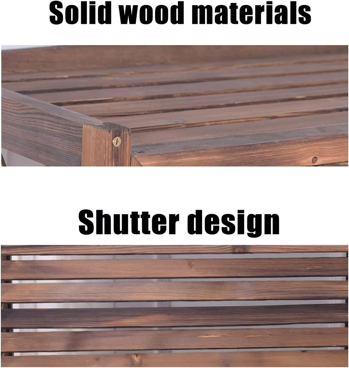  Housses De Protection En Bois Rustique Pour Climatiseur, écran De Clôture Pour Climatiseur Extérieur, Housse De Protection Pour Climatiseur Extérieur, Pour Cacher Les Poubelles