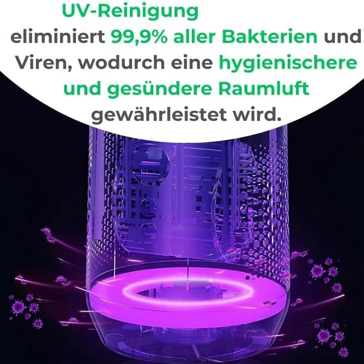 GENERIC Ventilateur Tour 3 En 1, Ventilateur De Refroidissement Sans Pales De 58,4 Cm Avec Télécommande, Ventilateur De Bureau Oscillant à 90°, Minuterie 2H, Circulation D'air Silencieuse Pour Chambre à