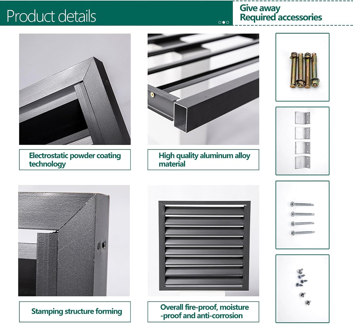 GENERIC Housse De Climatiseur Extérieur, Bouclier AC En Aluminium, Mini Condensateur Divisé, Housse Grise Résistante Aux Intempéries, Convient Pour 2-3 P, Et Accessoire D'extérieur élégant