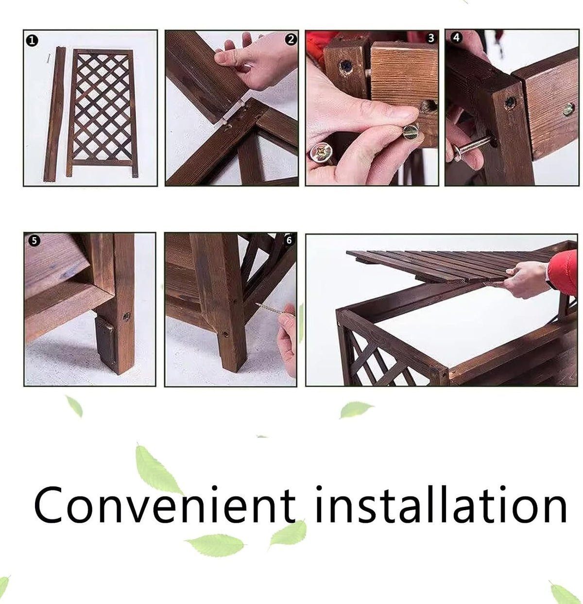  Housses De Protection En Bois Rustique Pour Climatiseur, écran De Clôture Pour Climatiseur Extérieur, Housse De Protection Pour Climatiseur Extérieur, Pour Cacher Les Poubelles