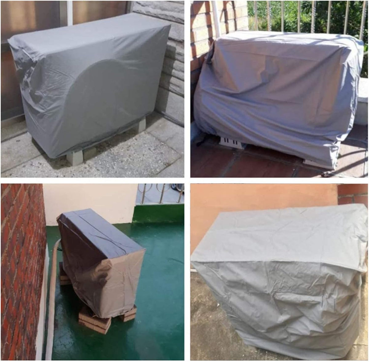  Housse Climatiseur Exterieur Couvercle Anti-poussière Pour Climatiseur Extérieure Extérieur Housse Climatisation Imperméable Couverture Extérieure De Climatiseur Pratique Pour