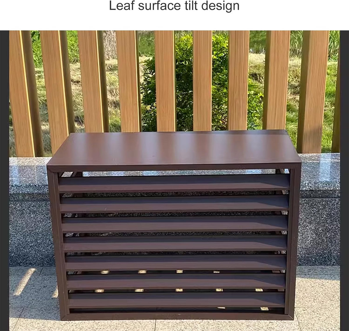 GENERIC Housse De Protection Pour Climatiseur, Unité Extérieure, Idéale Pour Dissimuler Les Systèmes CVC, Convient Pour Une Utilisation En Intérieur Et En Extérieur, Résistante Aux Intempéries