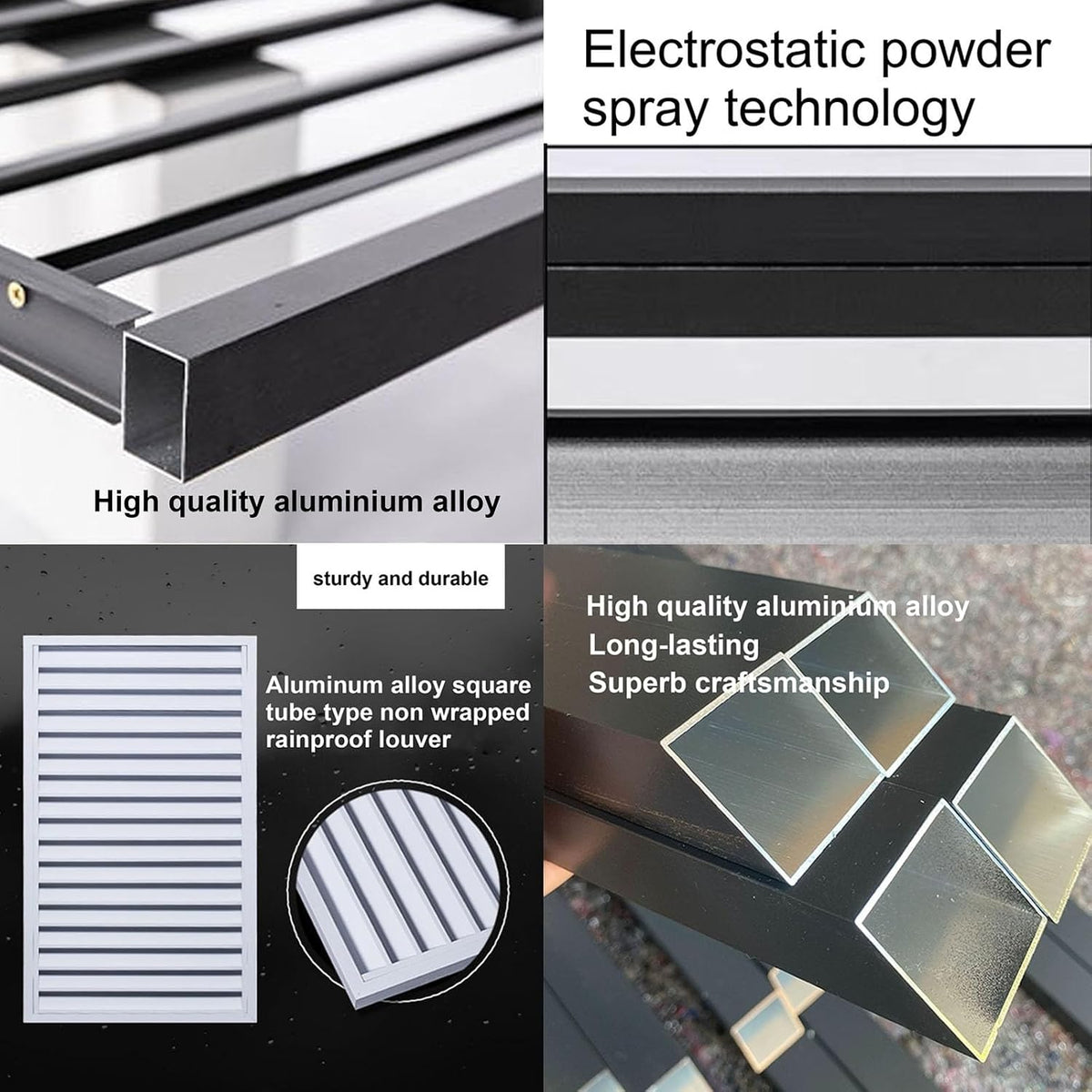 GENERIC Housse De Protection En Aluminium Pour Climatiseur - Protection Contre Les Intempéries - Pour Intérieur Et Extérieur